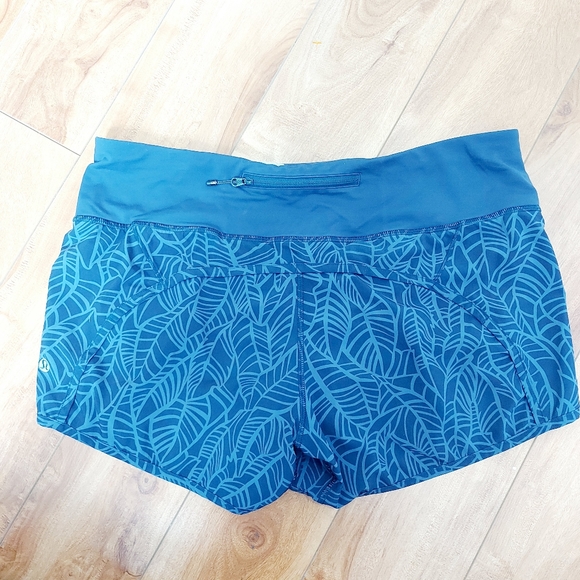 Lululemon Run Times Shorts pretty palm cadet greyvy/cadet blue - Picture 4 of 13